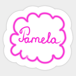 Pamela. Female name. Sticker